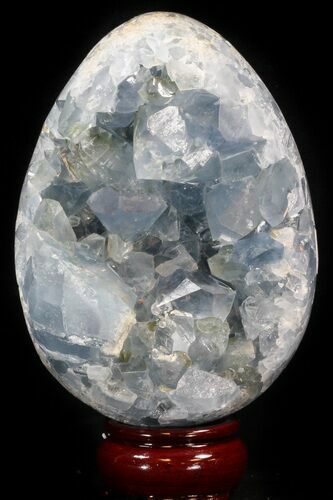 Crystal Filled Celestine (Celestite) Egg #41703